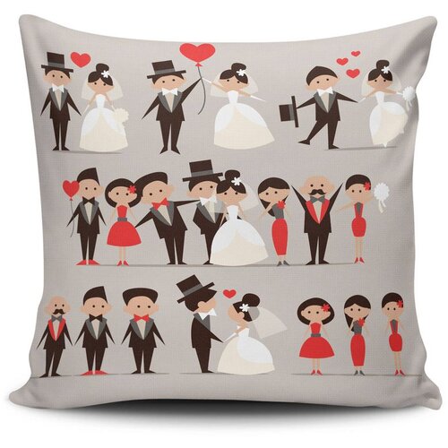 Deco jastuk 43x43cm &amp;Scaron;areni Slike