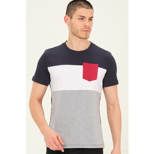 Dewberry T8592 MEN&amp;#039;S T-SHIRT-LACİVERT Slike