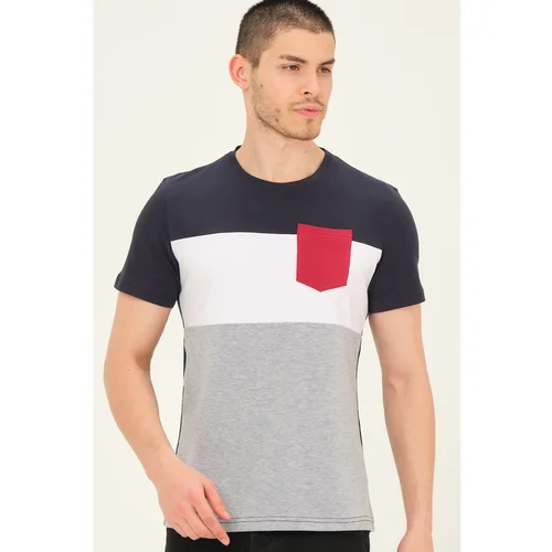 Dewberry T8592 MEN'S T-SHIRT-LACİVERT