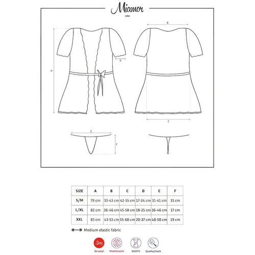 Obsessive Miamor Peignoir S/M Cijene