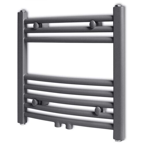  Sivi kupaonski radijator za centralno grijanje zaobljeni 480 x 480 mm Slike