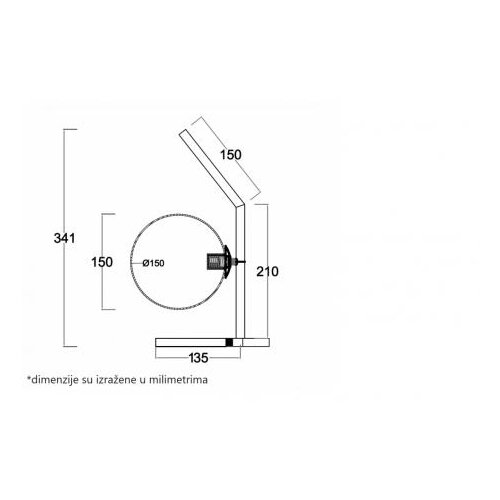 Vesta 636 stona lampa 1*G9 mesing Slike