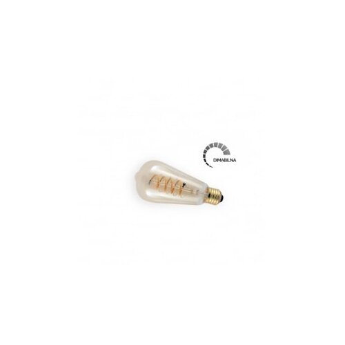  Led sijalica filament dim ST64 4W E27 2200K 250LM spiral amber Slike