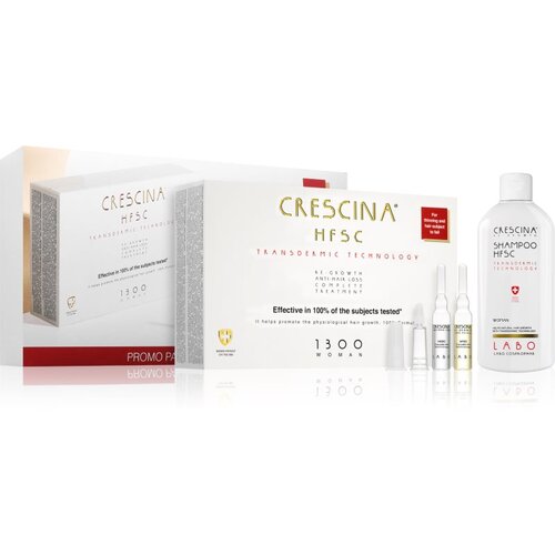 Crescina Transdermic 1300 Re-Growth and Anti-Hair Loss nega za spodbujanje rasti in proti izpadanju las za ženske ugodno pakiranje Cene