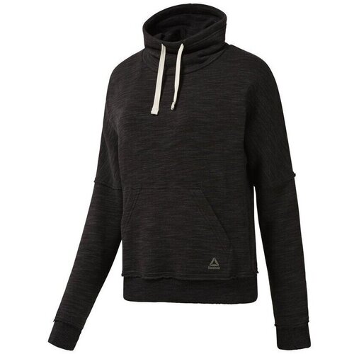 Reebok Puloverji Marble Cowl Neck Črna Slike