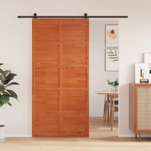 vidaXL Vrata za staju voštano smeđa 100x208 cm od masivne borovine Cijene