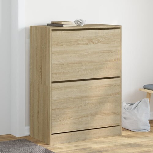 Ormarić za cipele s 2 ladice boja hrasta 80x42x108 cm Cijene