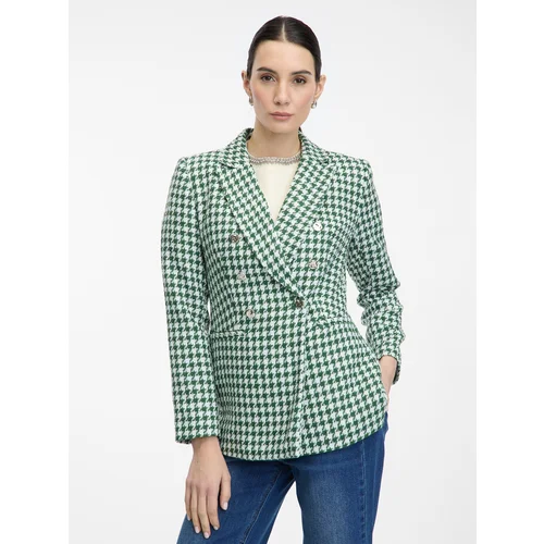 Orsay Green women's patterned blazer - Women's