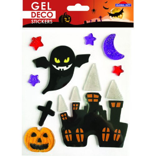 Grupo HALLOWEEN DECO GEL NALEPKE GRAD STRAHOV, (20862532) Slike