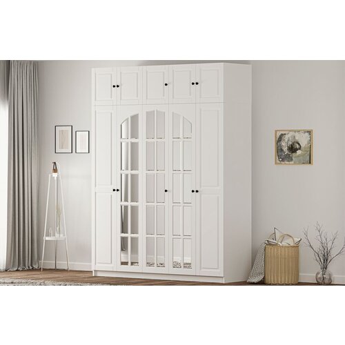 Hanah home ormar Rb-185-13, 175x210x52 cm, Beli Slike