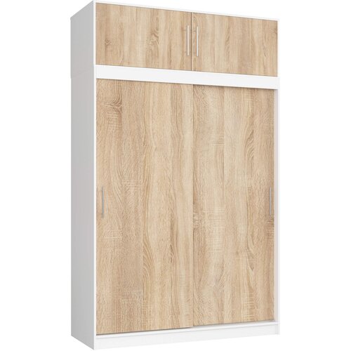 AKORD DRSNA OMARA S SREDNJIM MODULOM 150cm CLP BELO / SONOMA MONO, (21713829) Cene
