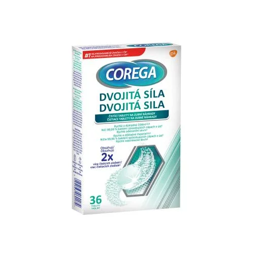 Corega Tabs Double Strength čistilne tablete in raztopine 1 set unisex