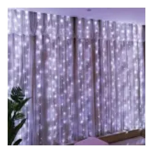 Ukrasna led svetla zavesa 3x3m hladno bela ( 1338 ) Slike