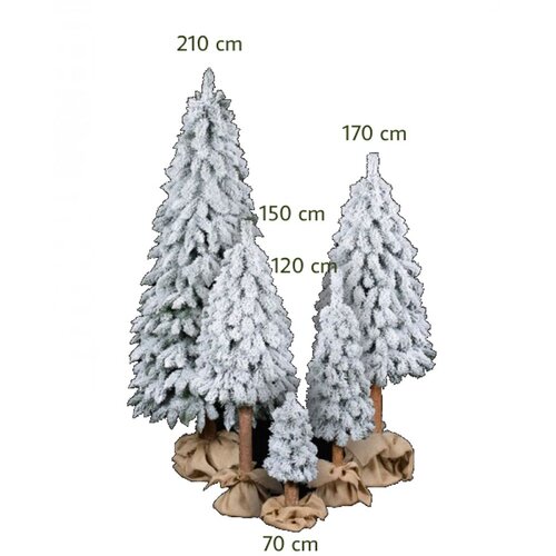  Umjetno božićno drvce - NATUR GORSKA SMREKA SNJEŽNA - 210cm Cijene