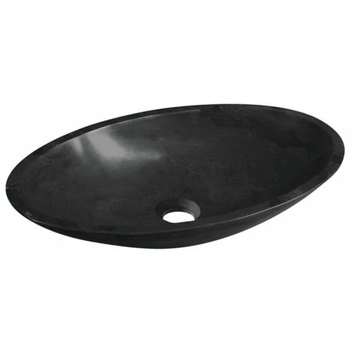 Sapho crni kameni sudoper blok, 60 x 35 cm