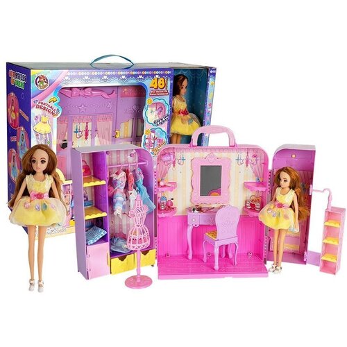  Dressing Room with Light and Mirror. 26 cm Doll. Clothes Set. Accessories Cijene