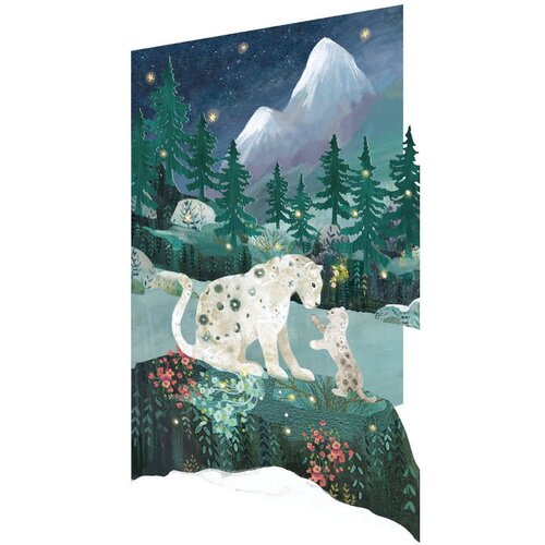 Roger la Borde Božićne čestitke u setu od 5 kom Snow Leopard - Slike