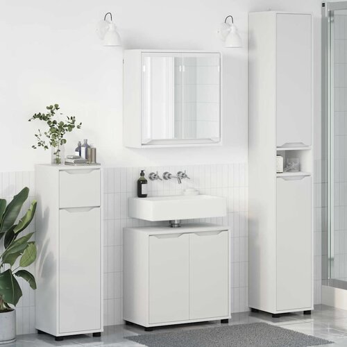 vidaXL set namje&scaron;taja za kupaonicu 4 pcs bijelo konstruirano drvo Cijene