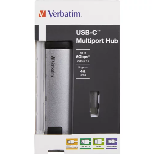 Verbatim USB-C MULTIPORT HUB USB-C/2XUSB3.0/HDMI