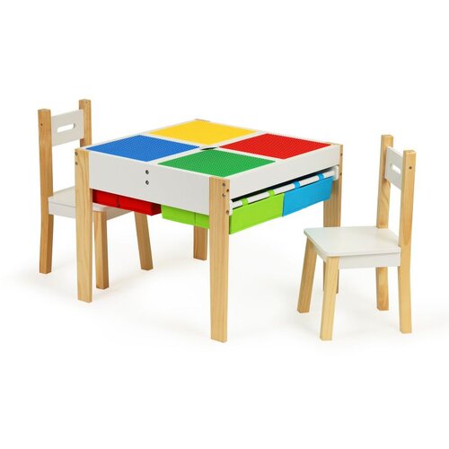 ECO TOYS drveni dječji set namje&scaron;taja: stol + 2 stolice Cijene