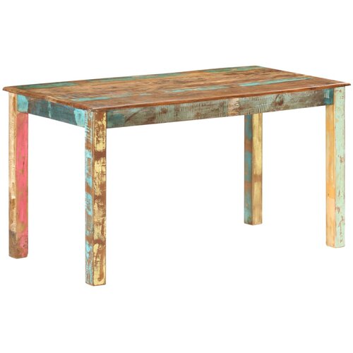  Blagovaonski stol od masivnog obnovljenog drva 140 x 70 x 76 cm Cijene