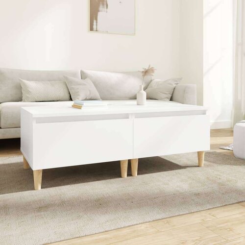  Stranska mizica 2 kosa bela 50x46x35 cm inženirski les, (20712695) Slike