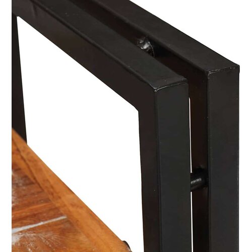 VidaXL Noćni ormarić 2 pcs Smeđa i crna Reciklirano solidno drvo Slike