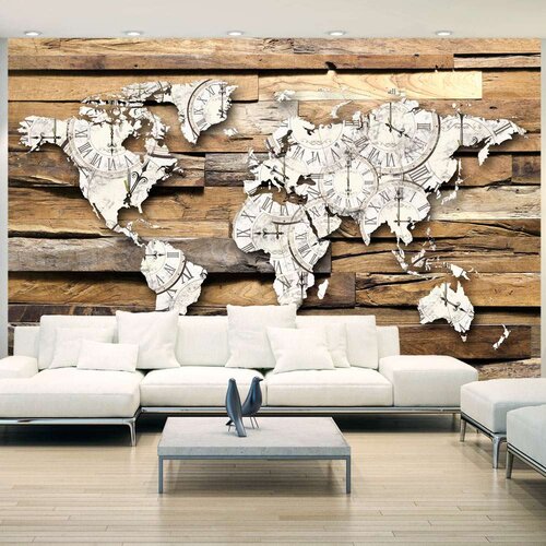  Samoljepljiva foto tapeta - Map of Time 196x140 Slike