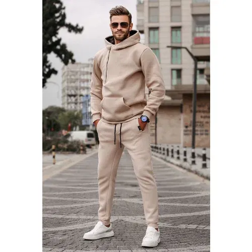 Madmext Beige Men's Tracksuit Set 5634