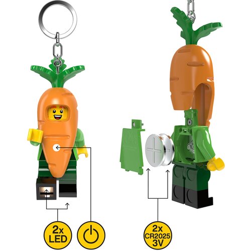 Lego Minifigure privezak za ključeve sa svetlom: Tip u &amp;scaron;argarepa kostimu Slike