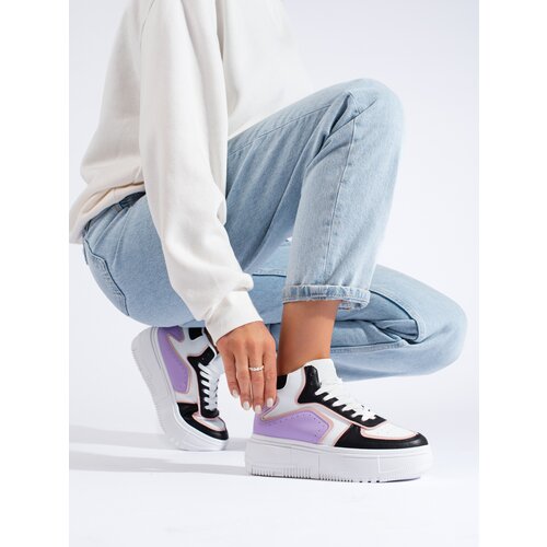 SHELOVET Ankle sneakers on a thick platform Cene