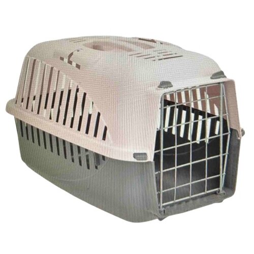 Farmcompany Transporter za pse i mačke, 48x31x31 cm, Sivo-roze Slike