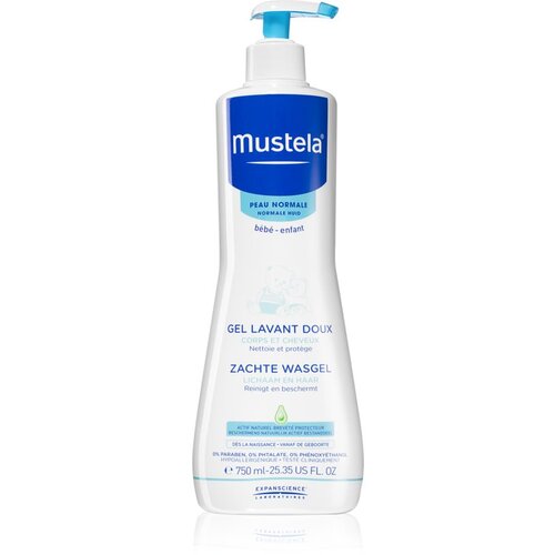 Mustela B&amp;eacute;b&amp;eacute; Bain gel za umivanje las in telesa za otroke 750 ml Slike
