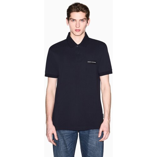 EAX Polo majice kratki rokavi XM002390AF13026 Modra Slike
