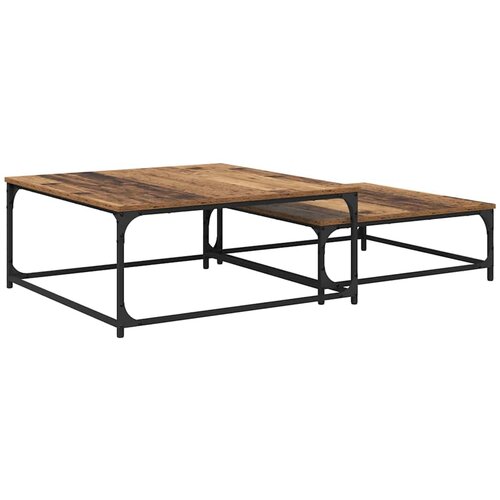 vidaXL Gnezdeča Kavna Miza 2 pcs Star les 80 x 8035 x cm, (5000083364) Cene