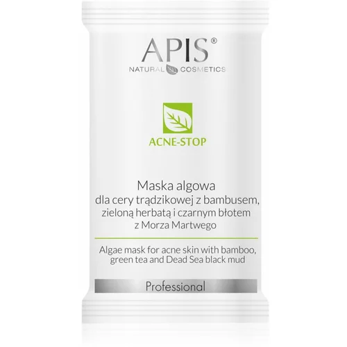 Apis Natural Cosmetics Acne-Stop Professional čistilna in mehčalna maska za mastno k aknam nagnjeno kožo 20 g