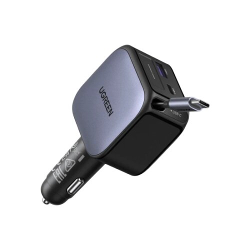 Ugreen 90W avtopolnilec z vgrajenim USB-C kablom Slike