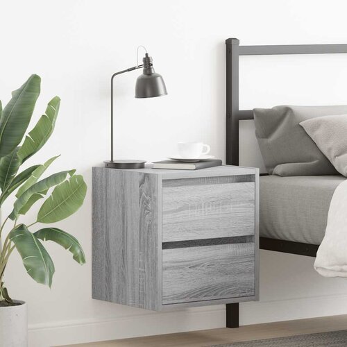 vidaXL Zidni noćni ormarići 2 kom boja sivog hrasta sonome 38x34x40 cm Cijene