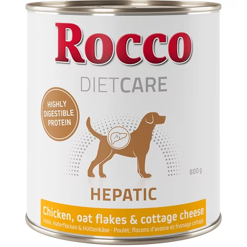 Rocco Diet Care Hepatic s piščancem, ovsenimi kosmiči in skuto 800g 12 x 800 g