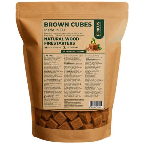 Fokus Naravne vžigalne kocke Brown Cubes (192 kock) Cene