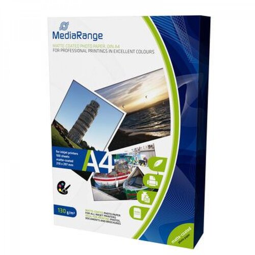 Mediarange foto papir A4, mat, 130g, 100 kom Slike