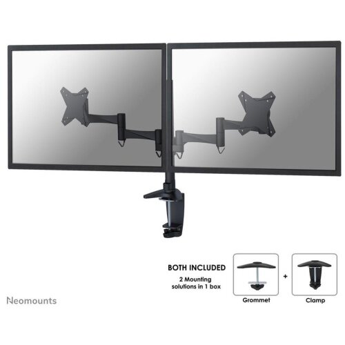 Neomounts Gibljivi nosilec za 2 monitorja* 10-27'', 8 kg, FPMA-D1330DBLACK Cene