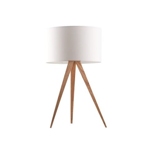 Zuiver bela namizna svetilka Tripod Wood, ø 28 cm Cene