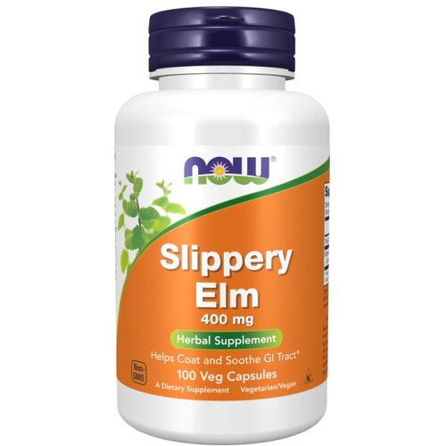 Now Foods Rdeči brest - Slippery Elm NOW, 400 mg (100 kapsul) Cene