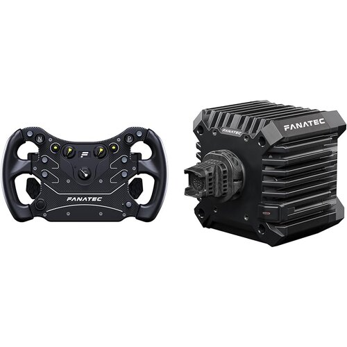  Fanatec komplet dirkalnega volanskega obroča CSL GT3 in volanske baze CSL DD QR2 5Nm črne barve za PC Slike