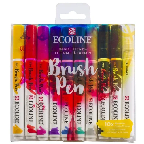  Vodene olovke Ecoline Brush Pen Hand Lettering | Set od 10 komada KORISTI SE