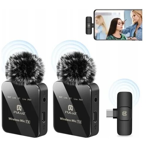 PULUZ Bežični mikrofon bubica USB-C PU648B SET 2/1 Cene