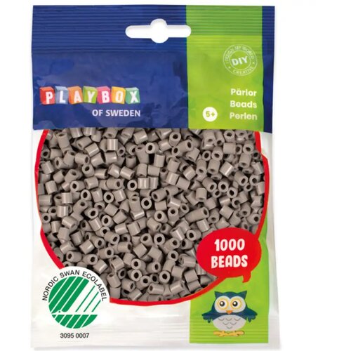 Playbox PlayBox: 5mm MIDI likalne perle, 1000 kosov, sive barve. Cene