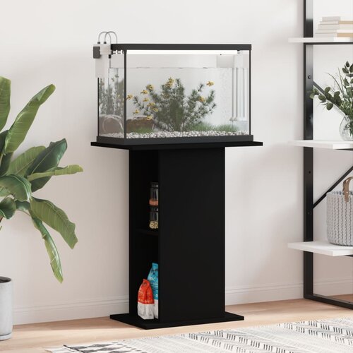 VidaXL Stalak za akvarij crni 60 5x36x72 5 cm od konstruiranog drva Slike