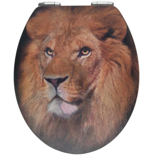 Wenko WC deska s 3D sliko in enostavnim zapiranjem Lion, 44,5 x 38 cm Cene